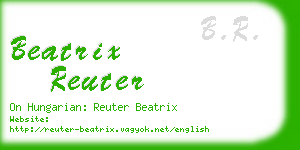 beatrix reuter business card